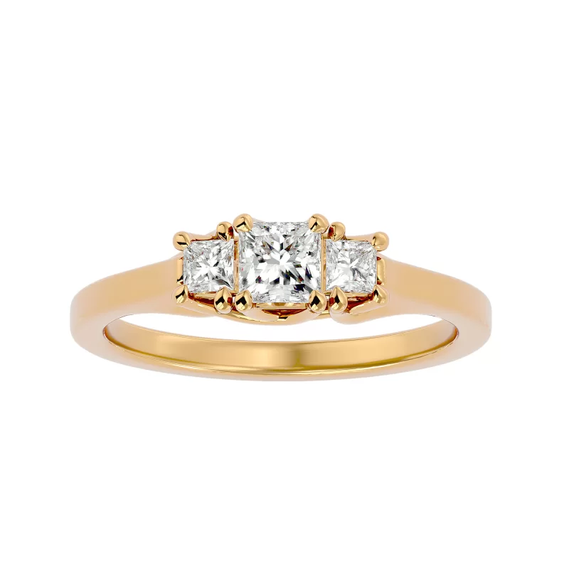 Inel de Logodna Trilogy Aur Galben 18k Diamante Naturale - Selena