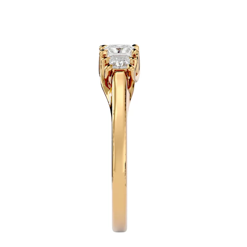 Inel de Logodna Trilogy Aur Galben 18k Diamante Naturale - Selena