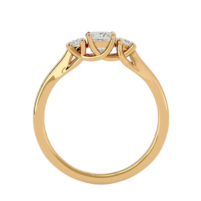 Inel de Logodna Trilogy Aur Galben 18k Diamante Naturale - Selena