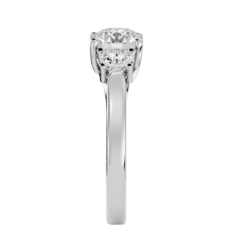 Inel de Logodna Trilogy Aur Alb 18k Diamante Naturale - Violet