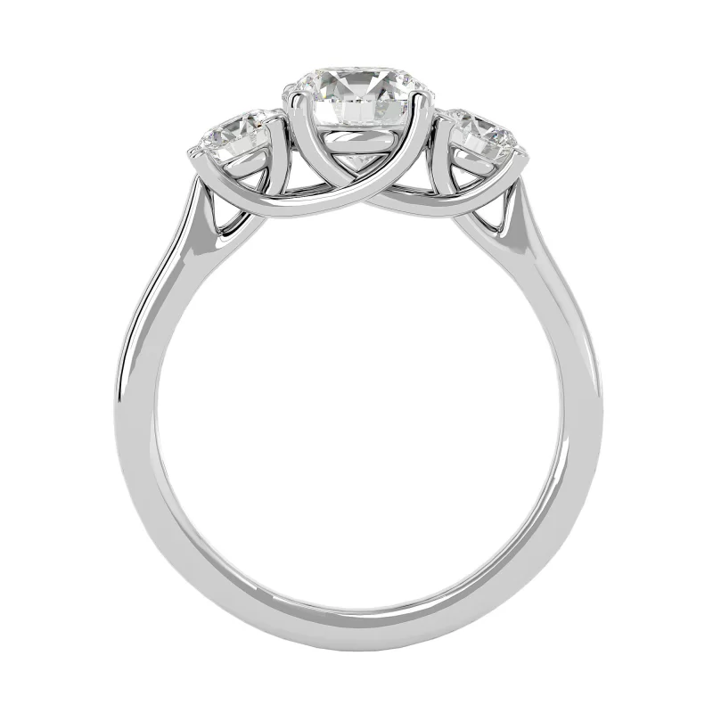 Inel de Logodna Trilogy Aur Alb 18k Diamante Naturale - Violet