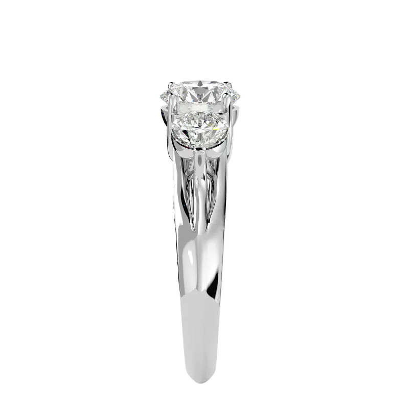 Inel de Logodna Trilogy Aur Alb 18k Diamante Naturale - Gloria
