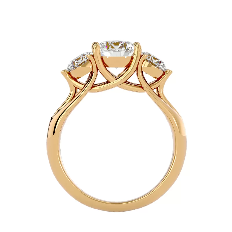 Inel de Logodna Trilogy Aur Galben 18k Diamante Naturale - Gloria