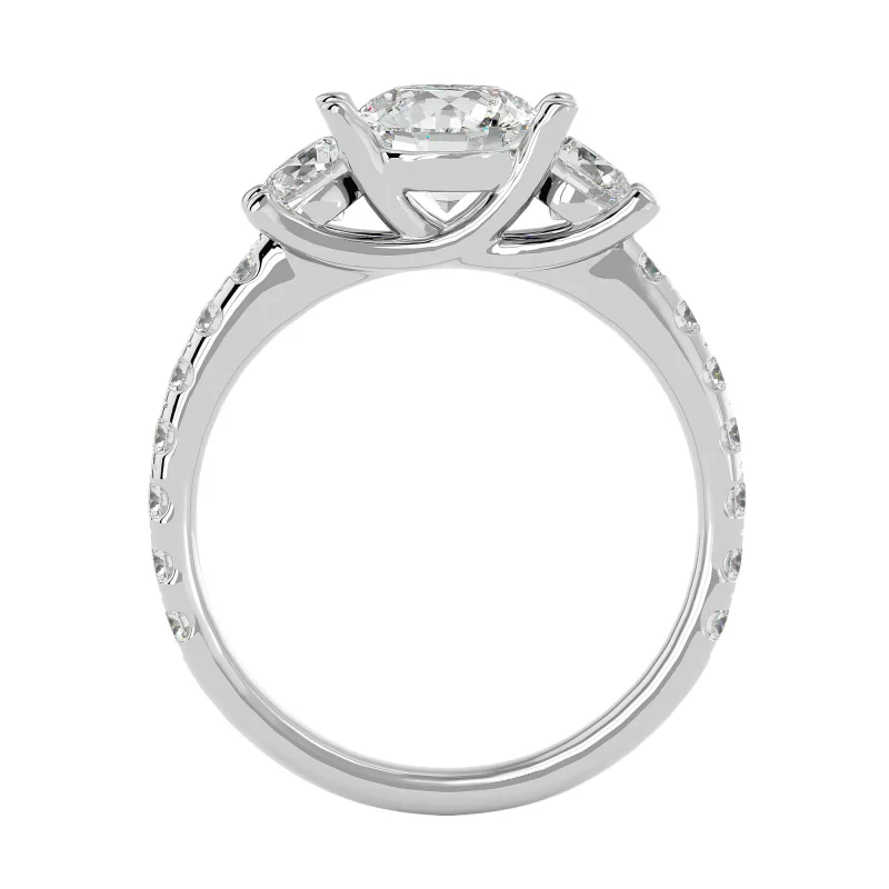 Inel de Logodna Trilogy Aur Alb 18k Diamante Naturale - Arina