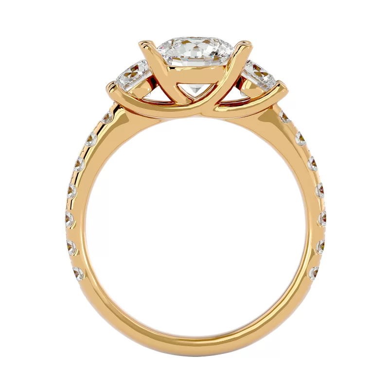 Inel de Logodna Trilogy Aur Galben 18k Diamante Naturale - Arina