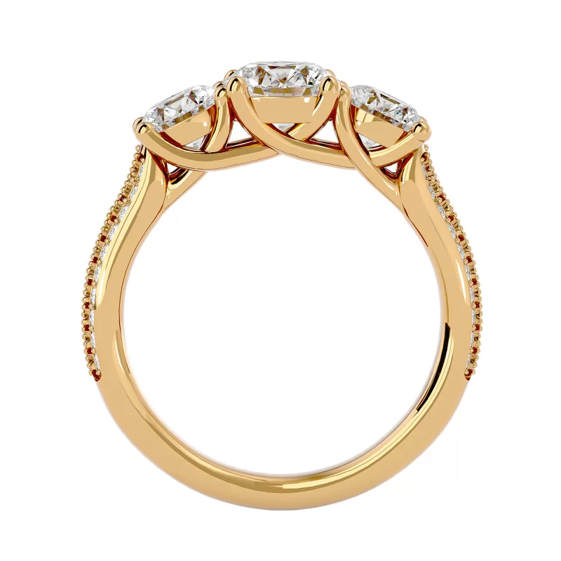 Inel de Logodna Trilogy Aur Galben 18k Diamante Naturale - Simone