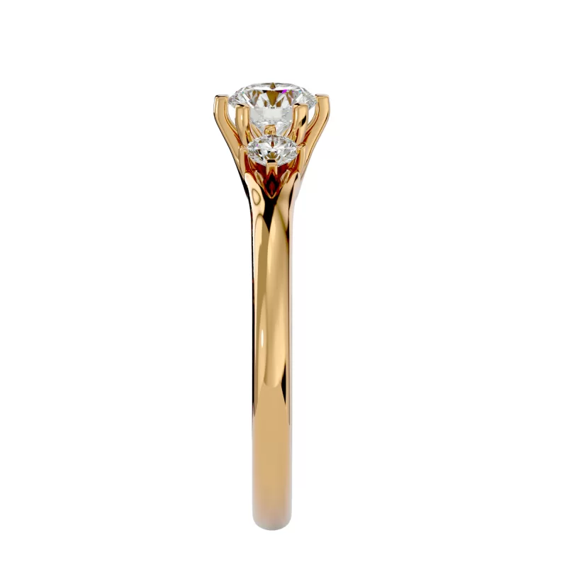 Inel de Logodna Trilogy Aur Galben 18k Diamante Naturale - Chloe