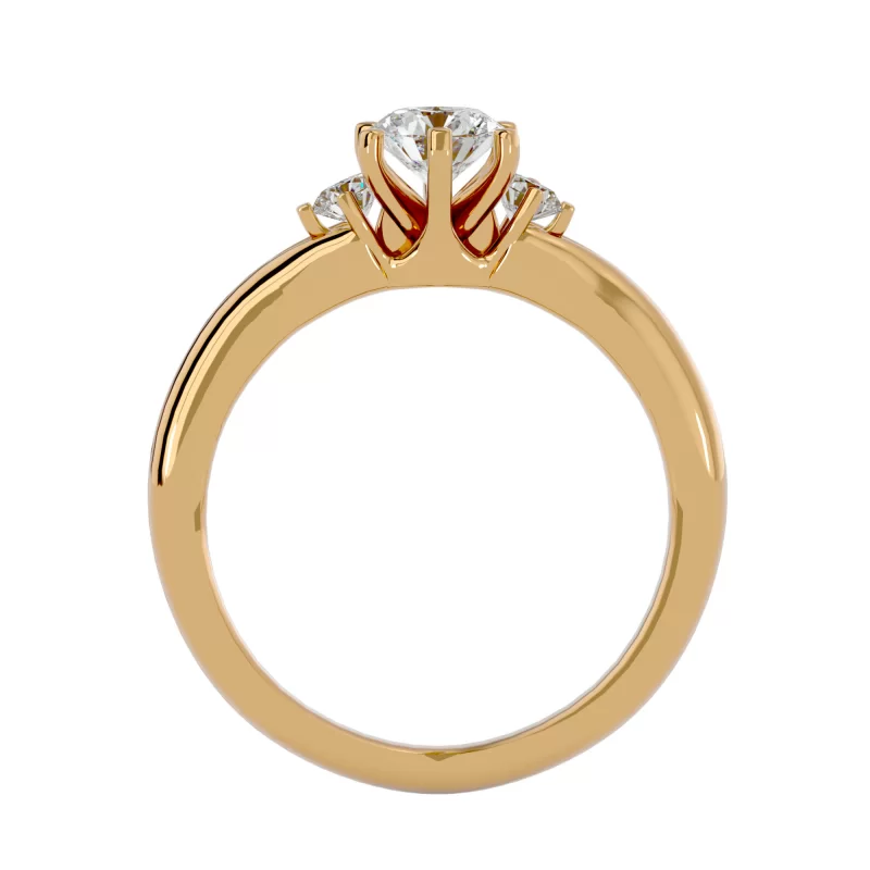 Inel de Logodna Trilogy Aur Galben 18k Diamante Naturale - Chloe
