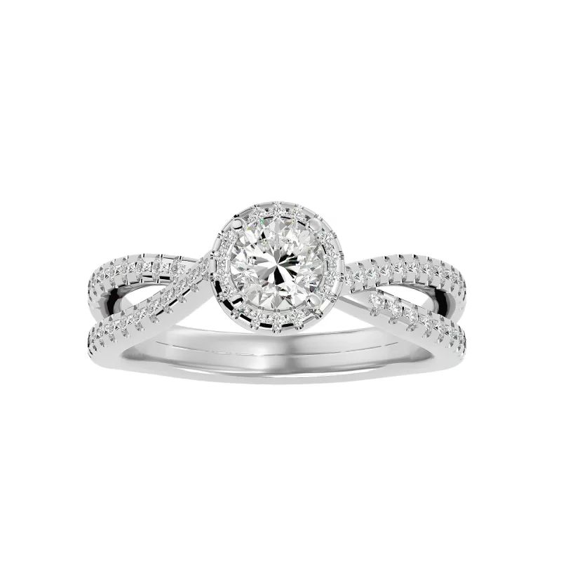 Inel de Logodna Fancy Aur Alb 18k Genuine Diamonds - Mirabela