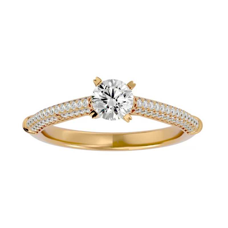 Inel de Logodna Amazing Pave Gold Aur 18k Real Diamonds - Adnana