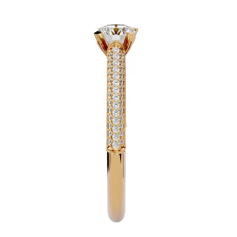 Inel de Logodna Amazing Pave Gold Aur 18k Real Diamonds - Adnana