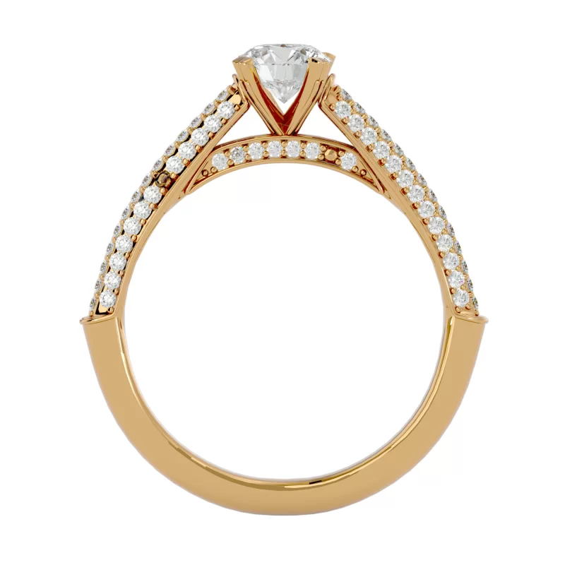 Inel de Logodna Amazing Pave Gold Aur 18k Real Diamonds - Adnana