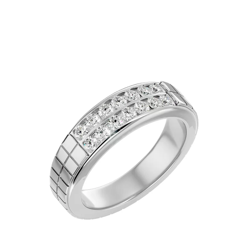 Verigheta Barbateasca Structured Aur 18k Natural Diamonds - New York