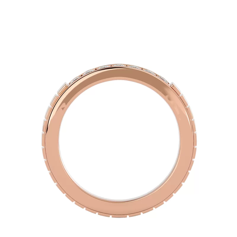 Verigheta Barbateasca Structured Aur 18k Natural Diamonds - New York