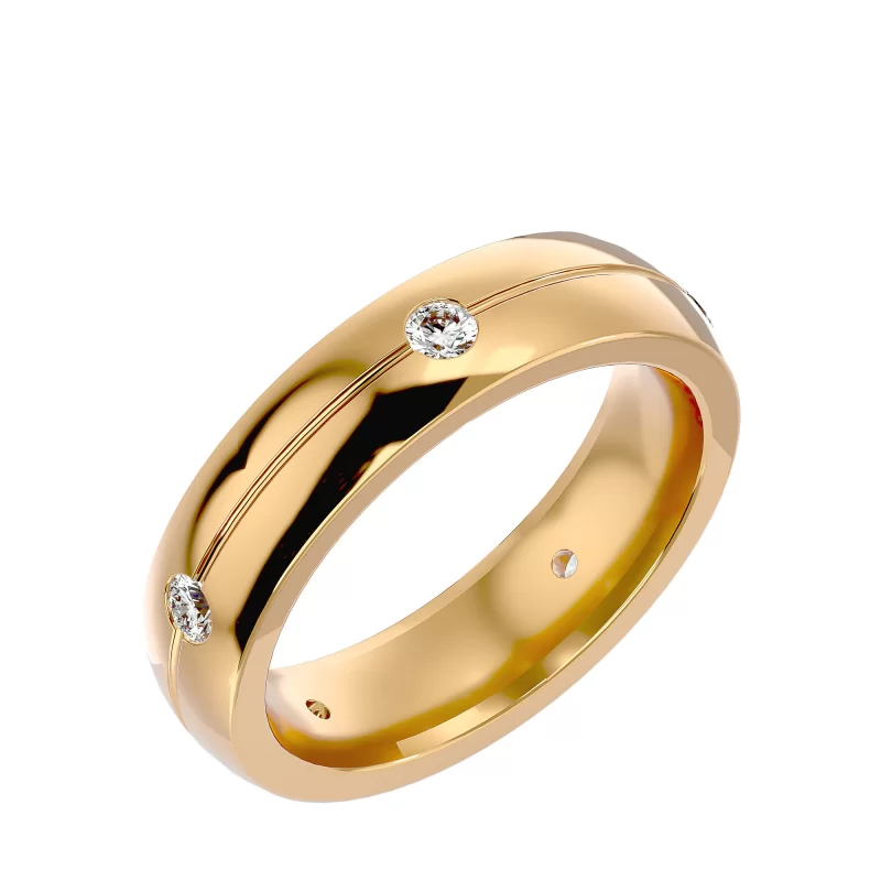 Verigheta Barbateasca Stylish Aur 18k Diamante Naturale - Manchester