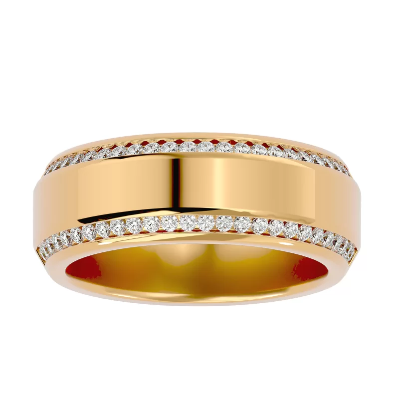 Verigheta Barbateasca Contemporary Aur 18k Real Diamonds -  Leicester