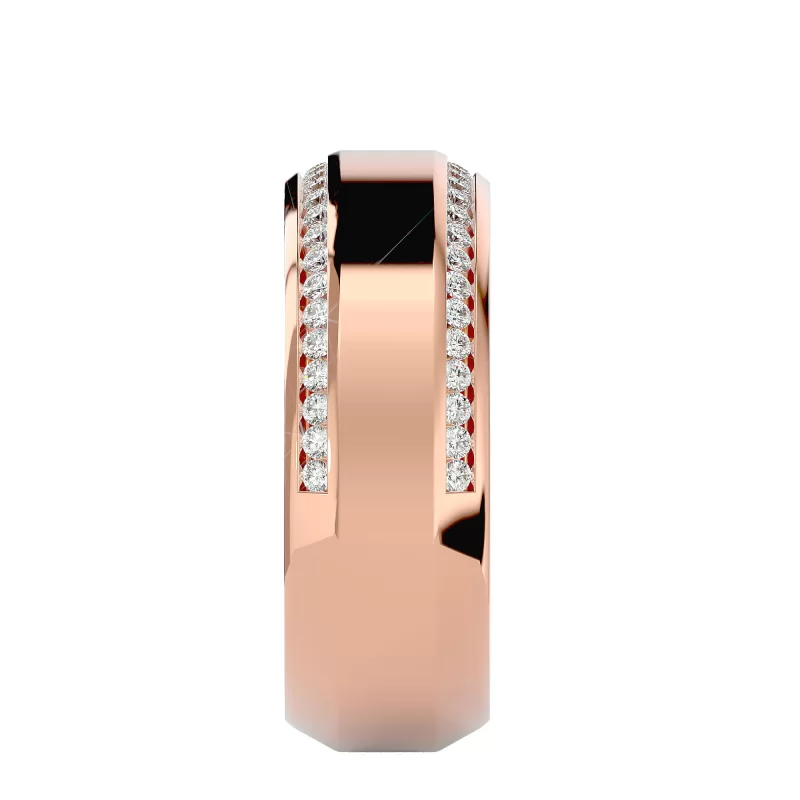 Verigheta Barbateasca Contemporary Aur 18k Real Diamonds -  Leicester