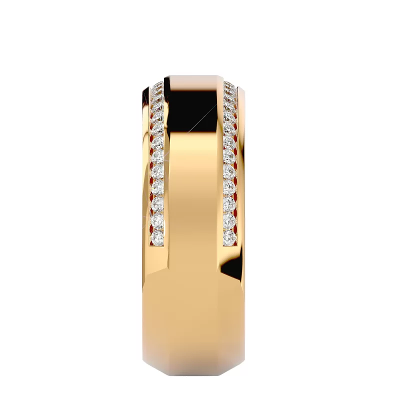 Verigheta Barbateasca Contemporary Aur 18k Real Diamonds -  Leicester