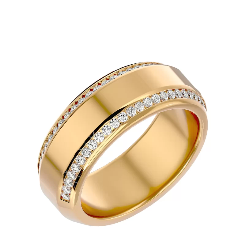 Verigheta Barbateasca Contemporary Aur 18k Real Diamonds -  Leicester