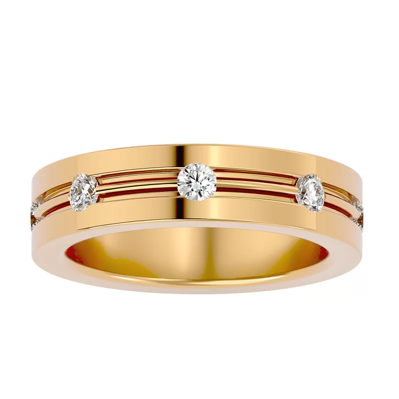 Verigheta Barbateasca Luxurious Aur 18k Pure Diamonds - Bergamo