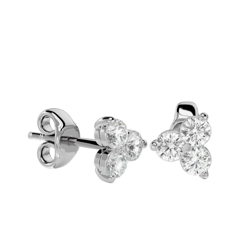 Cercei Aur Refined Stud Aur 18k Diamante Naturale - Sara