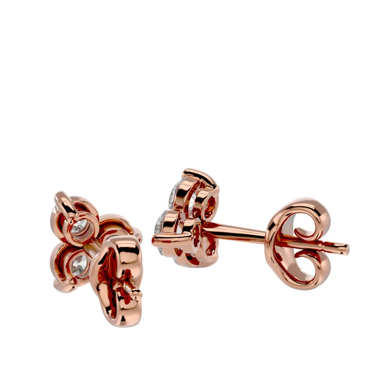 Cercei Aur Refined Stud Aur 18k Diamante Naturale - Sara
