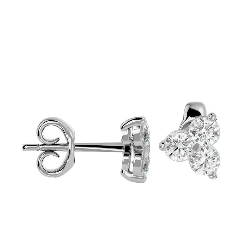 Cercei Aur Refined Stud Aur 18k Diamante Naturale - Sara