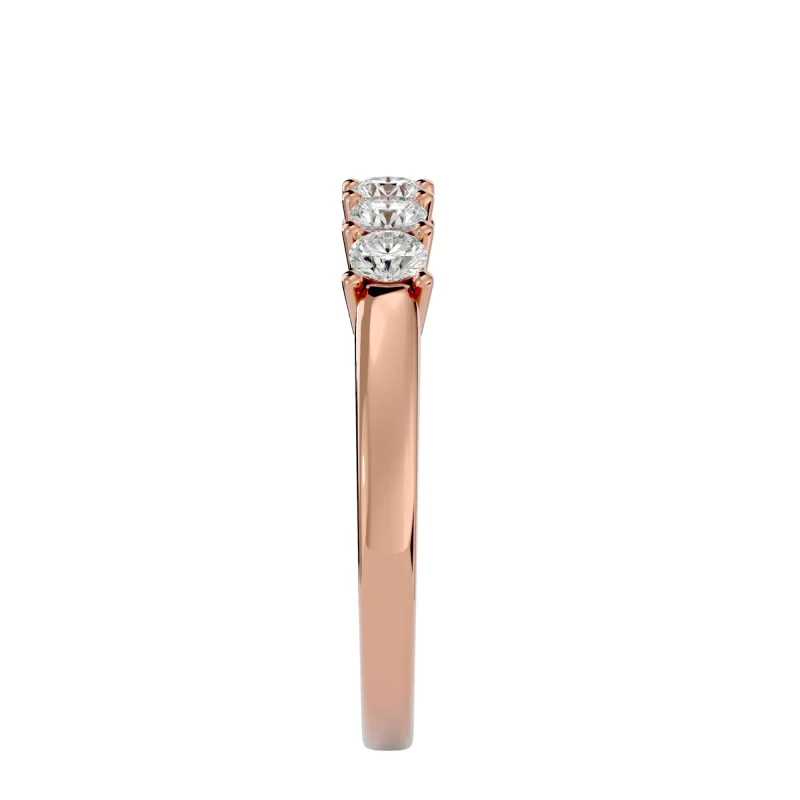 Inel Semi-Eternity Luxurious Briliant Aur 18k Diamante Naturale - Luna