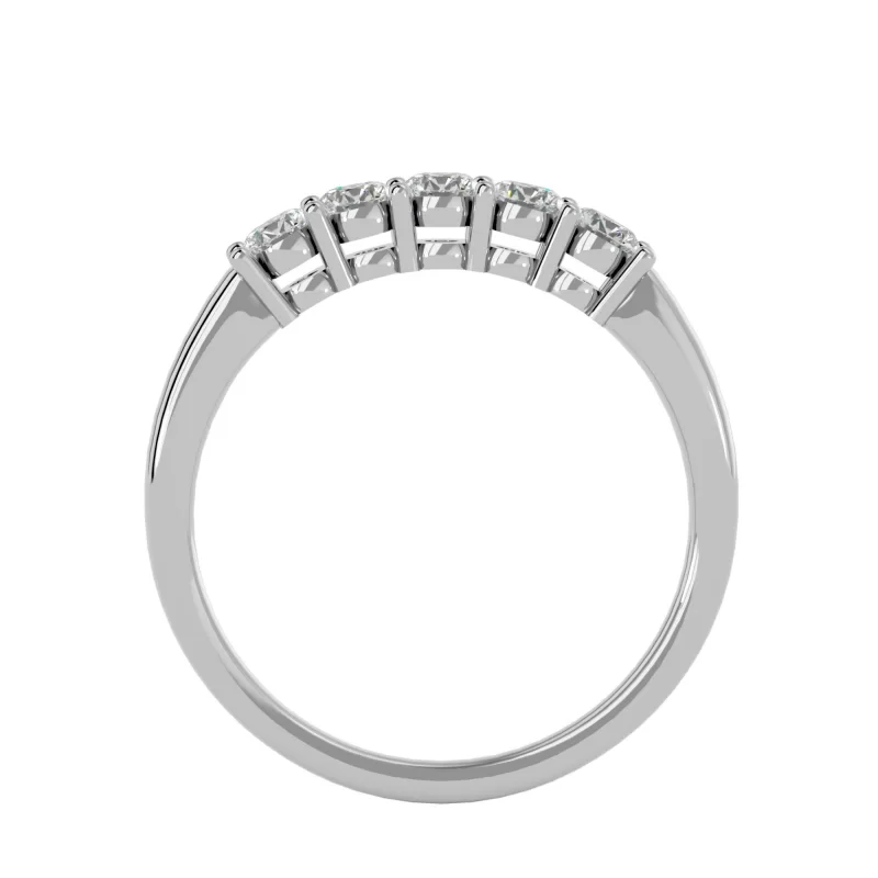 Inel Semi-Eternity Luxurious Briliant Aur 18k Diamante Naturale - Luna