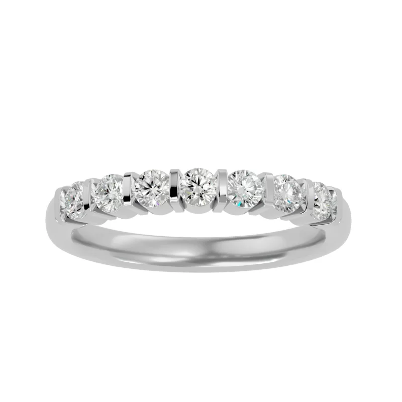 Inel Semi-Eternity Divine Briliant Aur 18k Diamante Naturale - Brooklyn