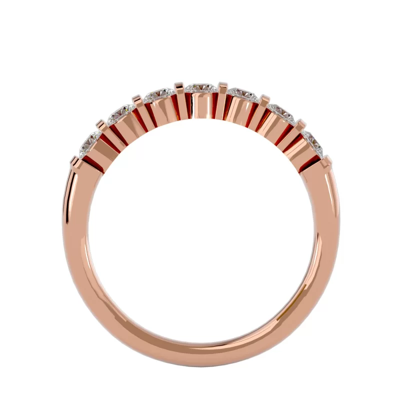 Inel Semi-Eternity Divine Briliant Aur 18k Diamante Naturale - Brooklyn