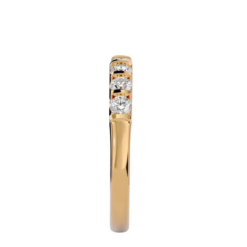Inel Semi-Eternity Divine Briliant Aur 18k Diamante Naturale - Brooklyn