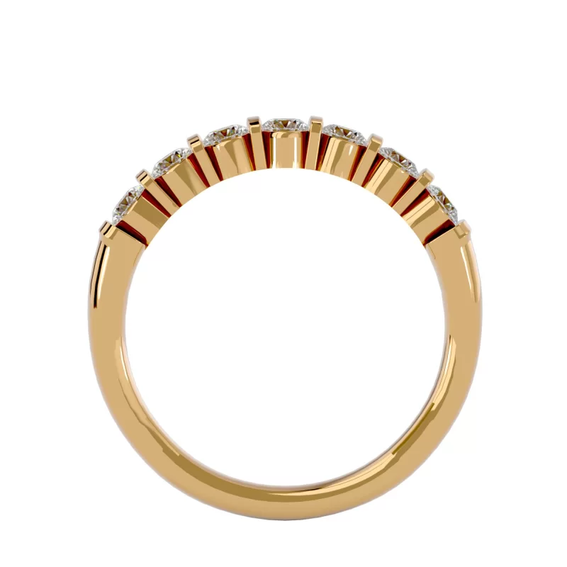 Inel Semi-Eternity Divine Briliant Aur 18k Diamante Naturale - Brooklyn
