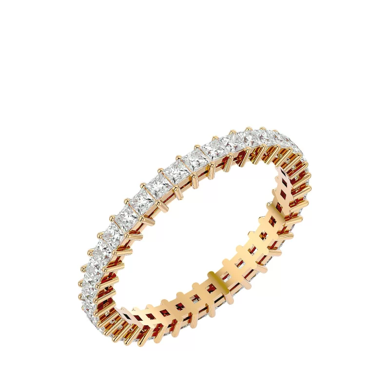 Inel Eternity Gorgeous Princess Aur 18k Natural Diamonds - Arabella
