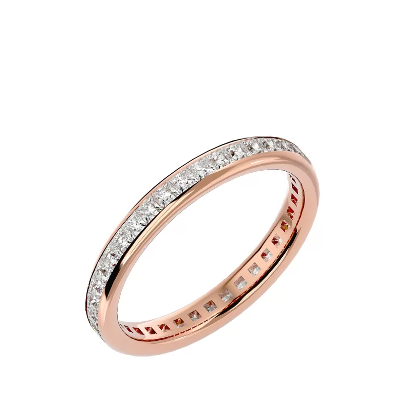 Inel Eternity Exquisite Princess Aur 18k Natural Diamonds - Camille