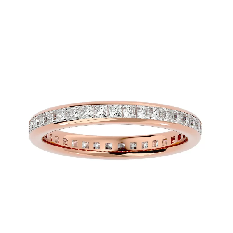 Inel Eternity Exquisite Princess Aur 18k Natural Diamonds - Camille
