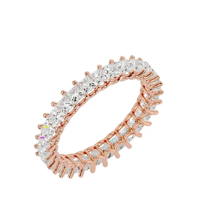 Inel Eternity Breathtaking Princess Aur 18k Real Diamonds - Delaney