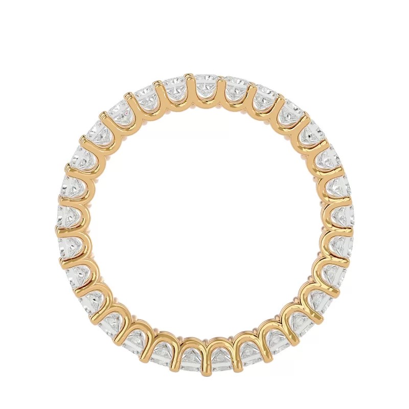 Inel Eternity Breathtaking Princess Aur 18k Real Diamonds - Delaney