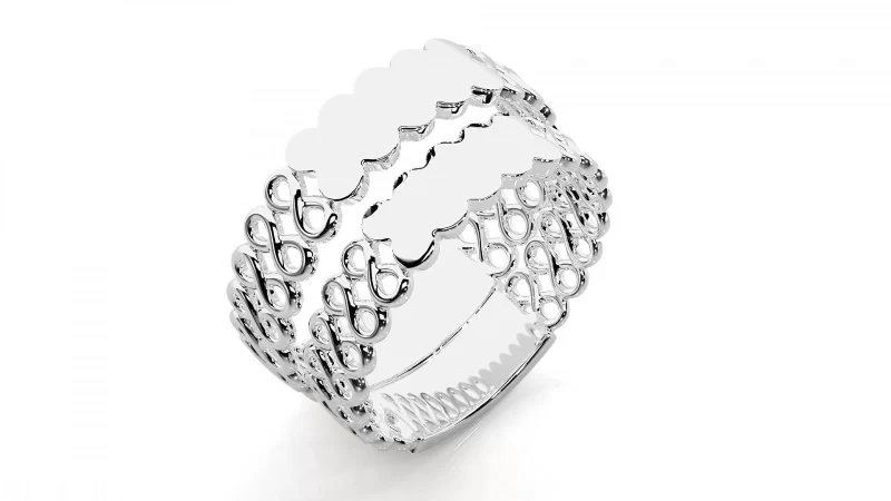 Verighete Couple Infinity Love Carved Aur 18k - Florence