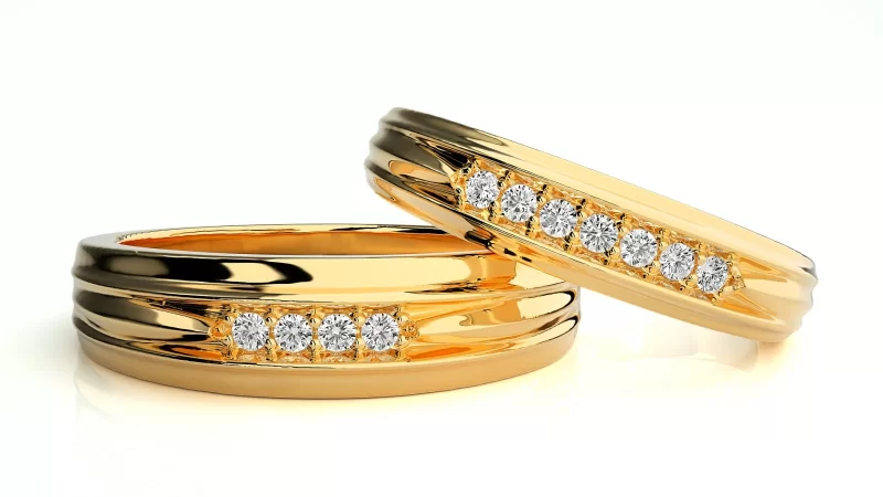 Verighete Couple Splendid Shines Aur 18k Pure Diamonds - Toulouse
