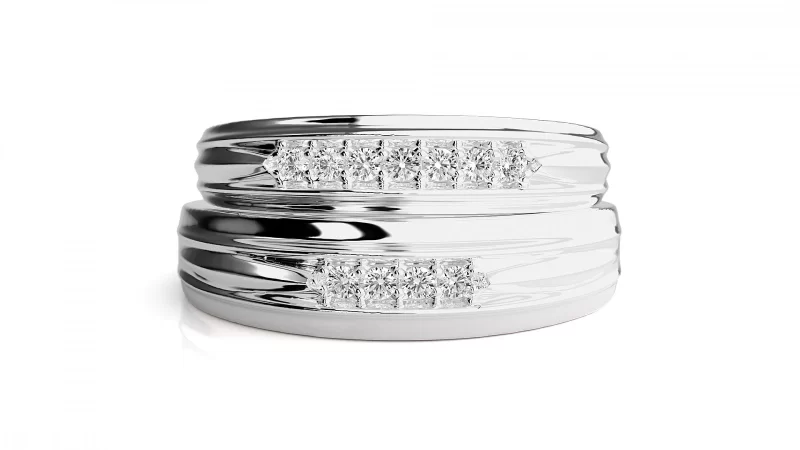 Verighete Couple Splendid Shines Aur 18k Pure Diamonds - Toulouse