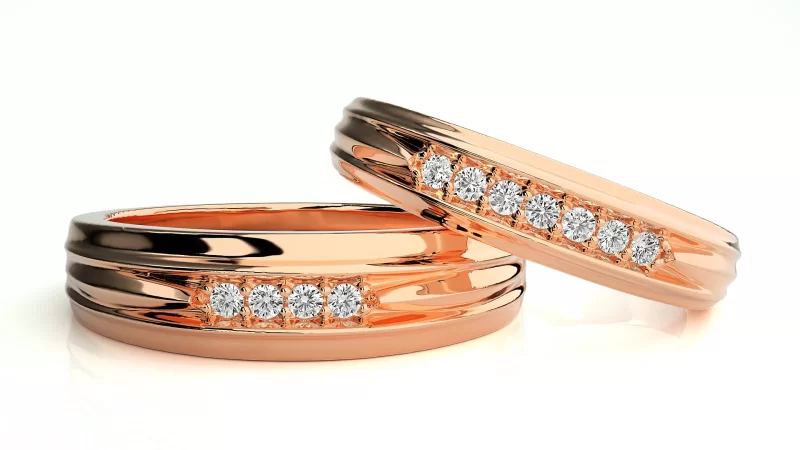 Verighete Couple Splendid Shines Aur 18k Pure Diamonds - Toulouse