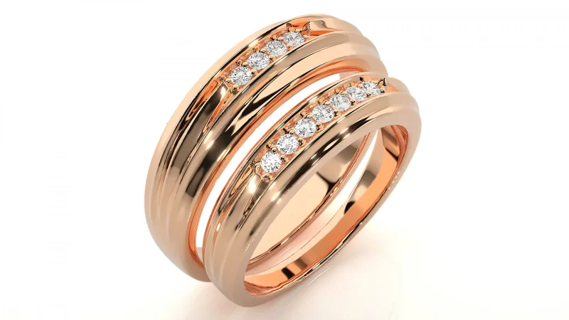 Verighete Couple Splendid Shines Aur 18k Pure Diamonds - Toulouse