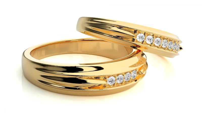 Verighete Couple Splendid Shines Aur 18k Pure Diamonds - Toulouse