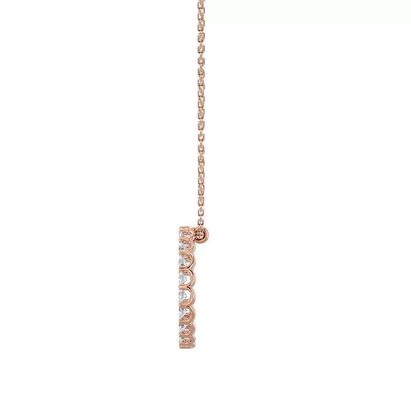 Pandantiv Aur 18k Radiant Circle-shaped Genuine Diamonds - Celeste
