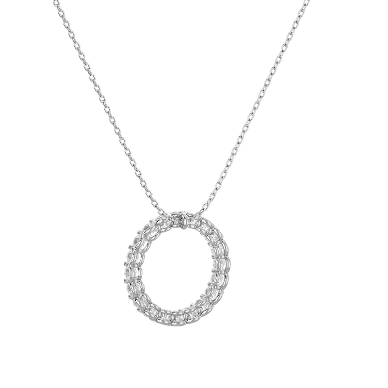 Pandantiv Aur 18k Radiant Circle-shaped Genuine Diamonds - Celeste