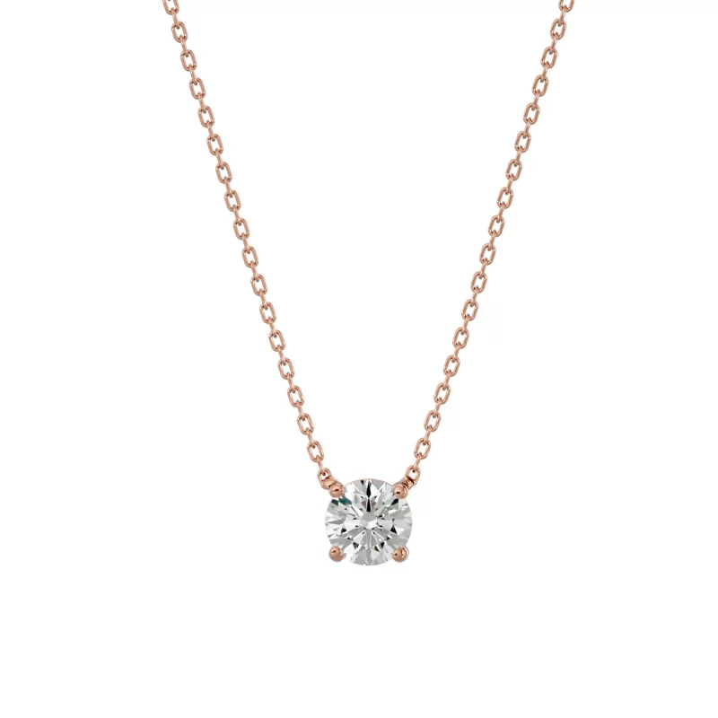 Pandantiv Aur 18k Elegant Solitaire Genuine Diamonds - Beatrice