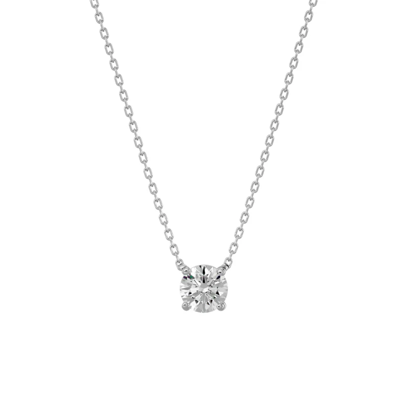 Pandantiv Aur 18k Elegant Solitaire Genuine Diamonds - Beatrice