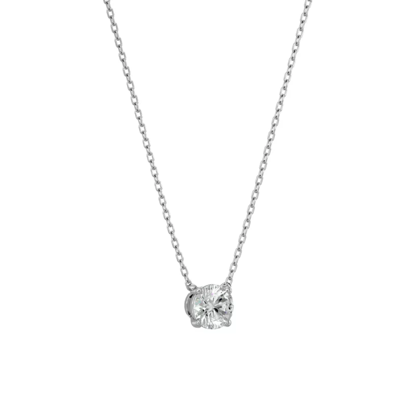 Pandantiv Aur 18k Elegant Solitaire Genuine Diamonds - Beatrice