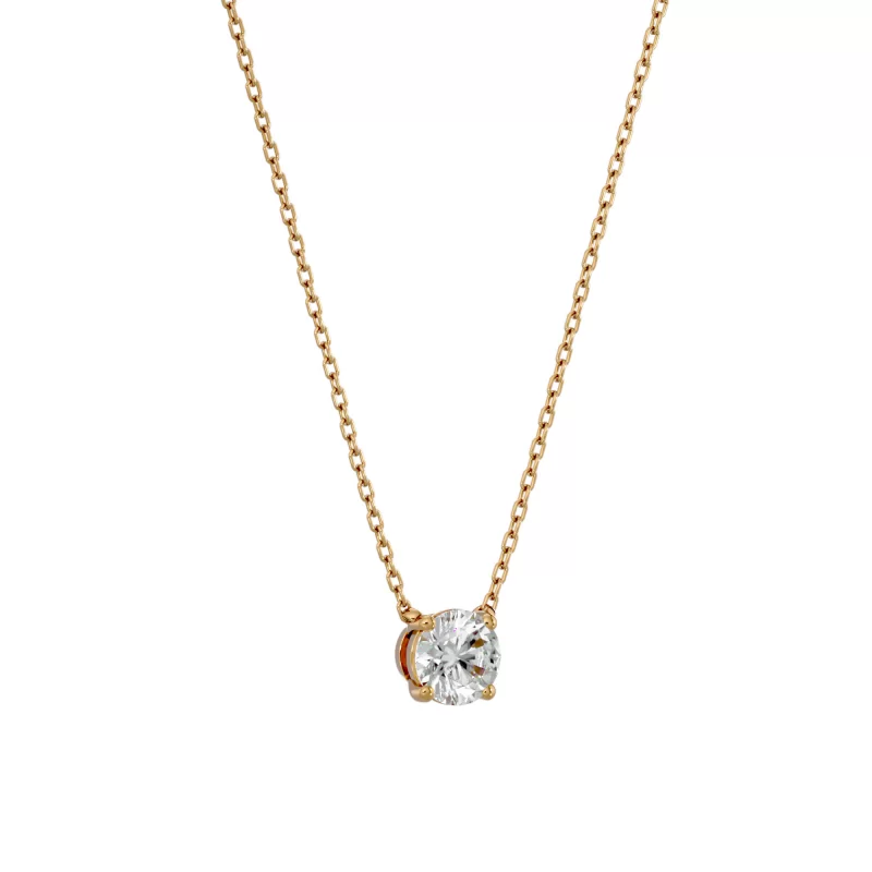 Pandantiv Aur 18k Elegant Solitaire Genuine Diamonds - Beatrice